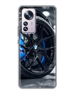 Чехол для Xiaomi 12 / 12X с картинкой «Колесо BMW вблизи» Чехол для Xiaomi 12 / 12X с картинкой «Колесо BMW вблизи»