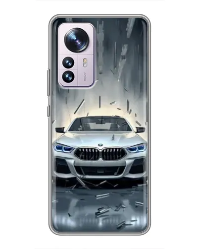 Чехол для Xiaomi 12 / 12X с картинкой «BMW в свете фар» Чехол для Xiaomi 12 / 12X с картинкой «BMW в свете фар»