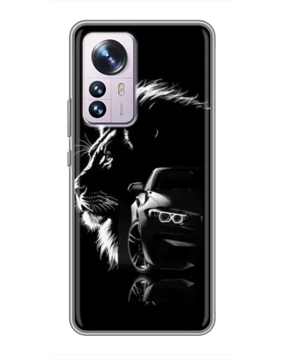 Чехол для Xiaomi 12 / 12X с картинкой «BMW и лев» Чехол для Xiaomi 12 / 12X с картинкой «BMW и лев»