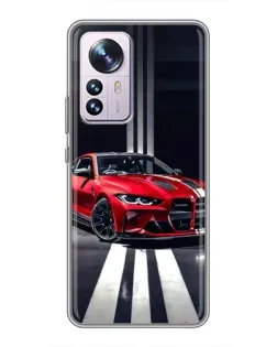 Чехол для Xiaomi 12 / 12X с картинкой «Красная BMW на дороге» Чехол для Xiaomi 12 / 12X с картинкой «Красная BMW на дороге»