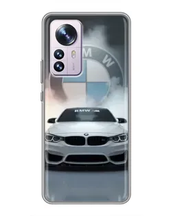Чехол для Xiaomi 12 / 12X с картинкой «BMW в белом дыму» Чехол для Xiaomi 12 / 12X с картинкой «BMW в белом дыму»