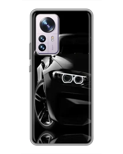 Чехол для Xiaomi 12 / 12X с картинкой «Черная BMW — профиль» Чехол для Xiaomi 12 / 12X с картинкой «Черная BMW — профиль»