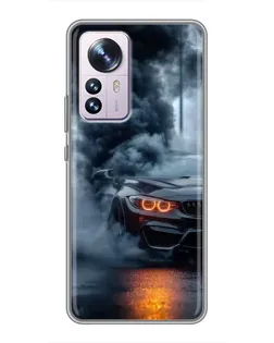 Чехол для Xiaomi 12 / 12X с картинкой «BMW M-Power — абстракция» Чехол для Xiaomi 12 / 12X с картинкой «BMW M-Power — абстракция»