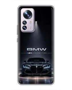 Чехол для Xiaomi 12 / 12X с картинкой «BMW сквозь ночной город» Чехол для Xiaomi 12 / 12X с картинкой «BMW сквозь ночной город»