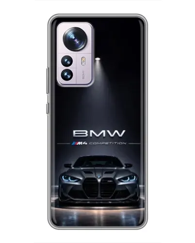 Чехол для Xiaomi 12 / 12X с картинкой «BMW сквозь ночной город» Чехол для Xiaomi 12 / 12X с картинкой «BMW сквозь ночной город»