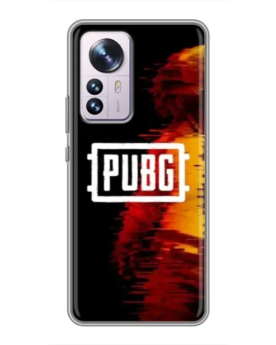 Чехол для Xiaomi 12 / 12X с картинкой «Яркий логотип PUBG»