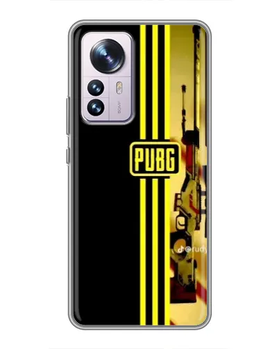 Чехол для Xiaomi 12 / 12X с картинкой «PUBG — камуфляжный шлем»