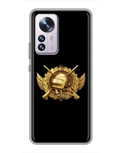 Чехол для Xiaomi 12 / 12X с картинкой «PUBG — оранжевый градиент» Чехол для Xiaomi 12 / 12X с картинкой «PUBG — оранжевый градиент»