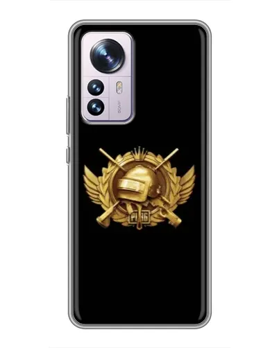 Чехол для Xiaomi 12 / 12X с картинкой «PUBG — оранжевый градиент»