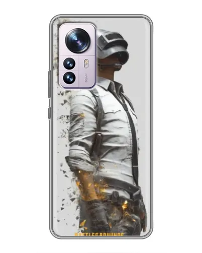 Чехол для Xiaomi 12 / 12X с картинкой «PUBG — боец в пыли»