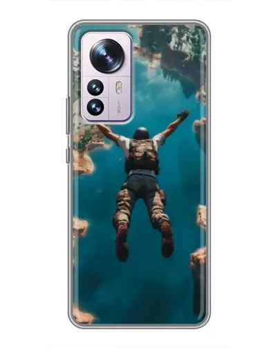Чехол для Xiaomi 12 / 12X с картинкой «PUBG — свободное падение»