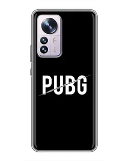 Чохол для Xiaomi 12 / 12X з картинкою «PUBG — білий логотип» Чохол для Xiaomi 12 / 12X з картинкою «PUBG — білий логотип»