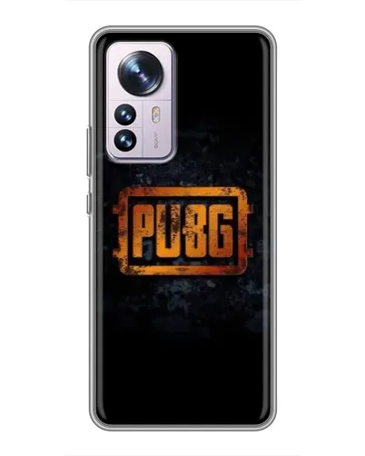 Чехол для Xiaomi 12 / 12X с картинкой «PUBG — золотой логотип»