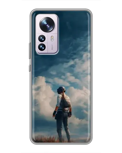 Чехол для Xiaomi 12 / 12X с картинкой «Герой PUBG на скале»