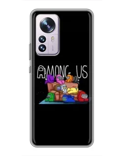 Чехол для Xiaomi 12 / 12X с картинкой «Логотип Among Us»