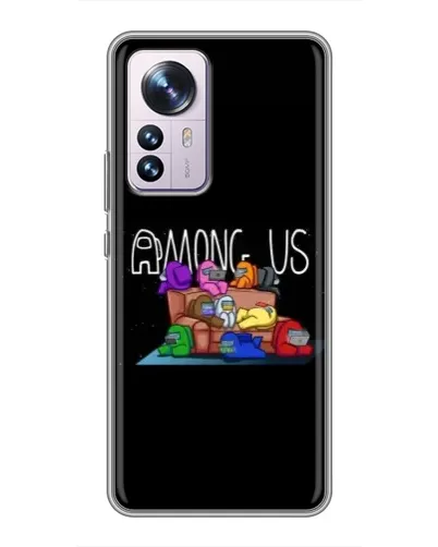 Чехол для Xiaomi 12 / 12X с картинкой «Логотип Among Us»