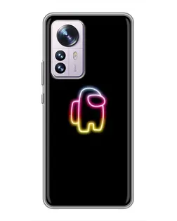 Чехол для Xiaomi 12 / 12X с картинкой «Among Us градиент»