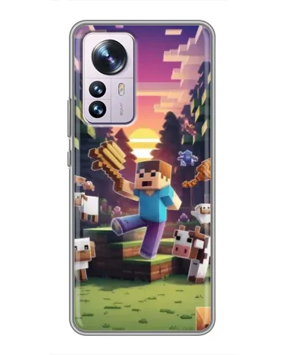 Чехол для Xiaomi 12 / 12X с картинкой «Стив на ферме» Чехол для Xiaomi 12 / 12X с картинкой «Стив на ферме»