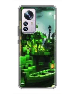 Чехол для Xiaomi 12 / 12X с картинкой «Minecraft лесной пейзаж» Чехол для Xiaomi 12 / 12X с картинкой «Minecraft лесной пейзаж»