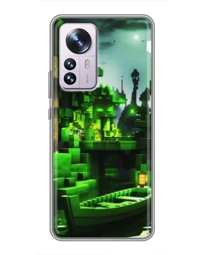 Чехол для Xiaomi 12 / 12X с картинкой «Minecraft лесной пейзаж» Чехол для Xiaomi 12 / 12X с картинкой «Minecraft лесной пейзаж»