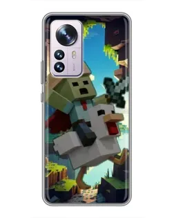 Чехол для Xiaomi 12 / 12X с картинкой «Стив и гусь» Чехол для Xiaomi 12 / 12X с картинкой «Стив и гусь»