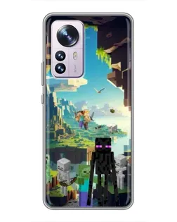 Чехол для Xiaomi 12 / 12X с картинкой «Эндермен в лесу» Чехол для Xiaomi 12 / 12X с картинкой «Эндермен в лесу»