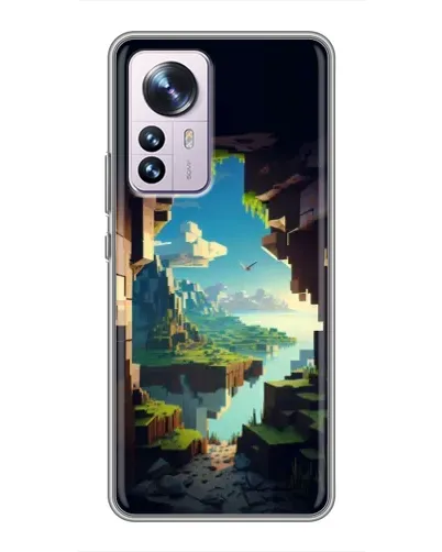 Чехол для Xiaomi 12 / 12X с картинкой «Вид из пещеры» Чехол для Xiaomi 12 / 12X с картинкой «Вид из пещеры»