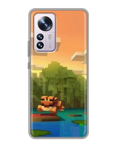 Чехол для Xiaomi 12 / 12X с картинкой «Майнкрафт закат солнца» Чехол для Xiaomi 12 / 12X с картинкой «Майнкрафт закат солнца»