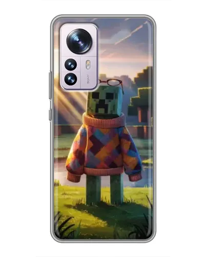 Чехол для Xiaomi 12 / 12X с картинкой «Крипер в свитере» Чехол для Xiaomi 12 / 12X с картинкой «Крипер в свитере»