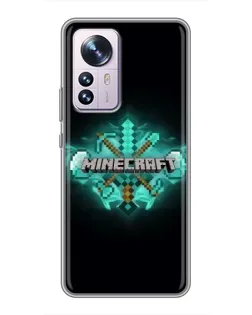 Чехол для Xiaomi 12 / 12X с картинкой «Minecraft Diamond лого» Чехол для Xiaomi 12 / 12X с картинкой «Minecraft Diamond лого»