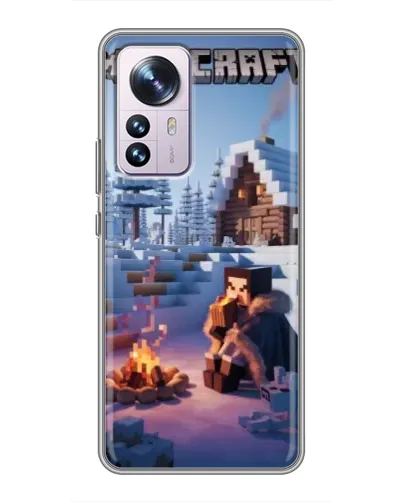 Чехол для Xiaomi 12 / 12X с картинкой «Зимний Minecraft» Чехол для Xiaomi 12 / 12X с картинкой «Зимний Minecraft»