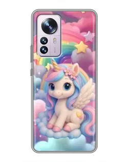 Чехол для Xiaomi 12 / 12X с картинкой «Маленький единорог»