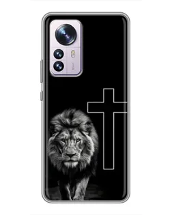 Чехол для Xiaomi 12 / 12X с картинкой «Лев и Крест»