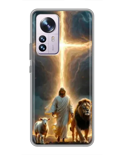 Чехол для Xiaomi 12 / 12X с картинкой «Лев Иуды и Свет»