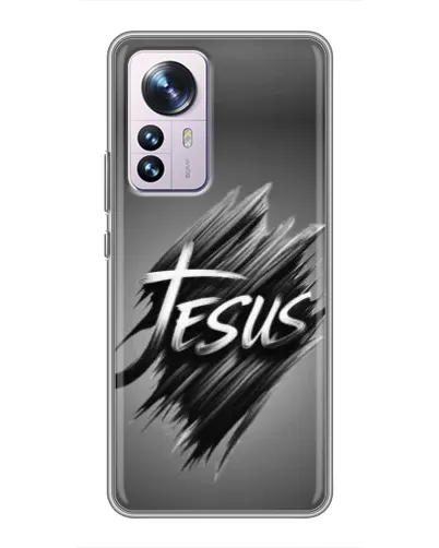 Чехол для Xiaomi 12 / 12X с картинкой «Надпись Jesus Graffiti»