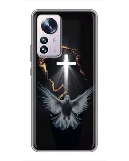 Чехол для Xiaomi 12 / 12X с картинкой «Голубь и Свет»