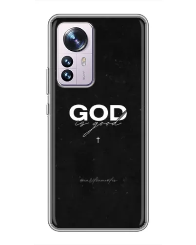 Чехол для Xiaomi 12 / 12X с картинкой «GOD — Бог над всем»