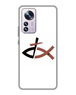 Чехол для Xiaomi 12 / 12X с картинкой «Рыба и крест»