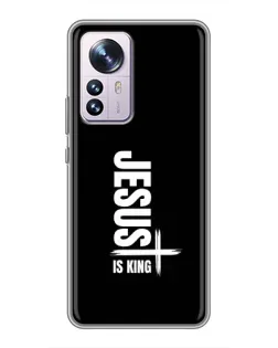 Чехол для Xiaomi 12 / 12X с картинкой «Вертикаль веры Jesus»