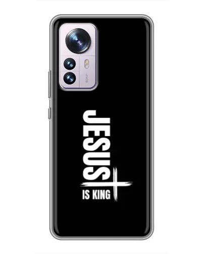 Чехол для Xiaomi 12 / 12X с картинкой «Вертикаль веры Jesus»