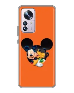 Чехол для Xiaomi 12 / 12X с картинкой «Сердце Микки Минни»