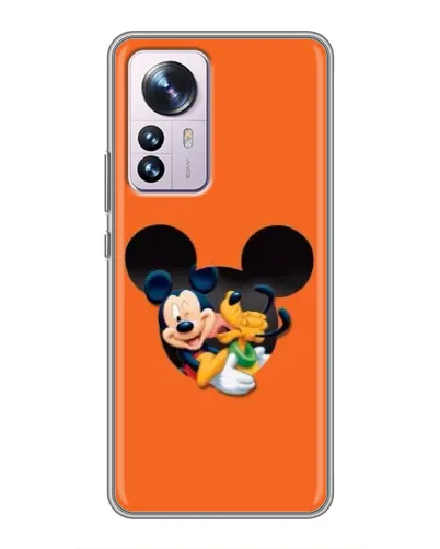 Чехол для Xiaomi 12 / 12X с картинкой «Сердце Микки Минни»