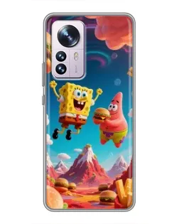 Чехол для Xiaomi 12 / 12X с картинкой «Космический фастфуд»