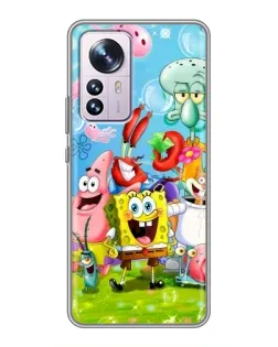 Чохол для Xiaomi 12 / 12X з картинкою «Губка Боб та друзі» Чохол для Xiaomi 12 / 12X з картинкою «Губка Боб та друзі»
