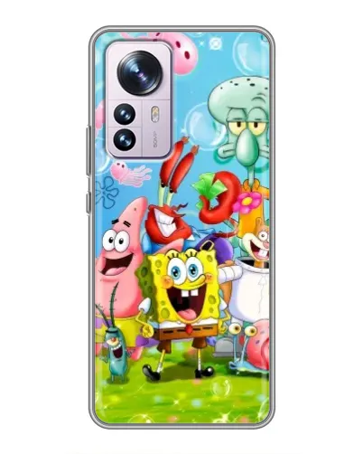 Чохол для Xiaomi 12 / 12X з картинкою «Губка Боб та друзі» Чохол для Xiaomi 12 / 12X з картинкою «Губка Боб та друзі»