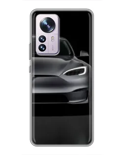 Чехол для Xiaomi 12 / 12X с картинкой «Tesla Model S Look»