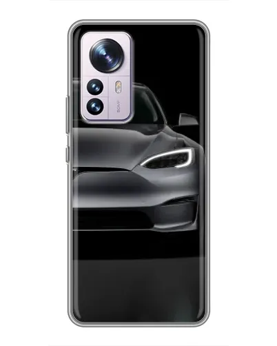 Чехол для Xiaomi 12 / 12X с картинкой «Tesla Model S Look» Чехол для Xiaomi 12 / 12X с картинкой «Tesla Model S Look»