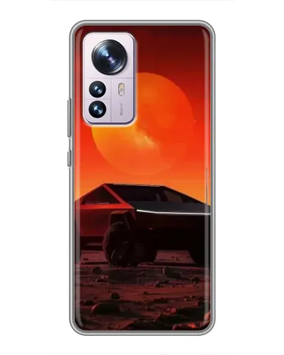 Чехол для Xiaomi 12 / 12X с картинкой «Cybertruck на Марсе» Чехол для Xiaomi 12 / 12X с картинкой «Cybertruck на Марсе»