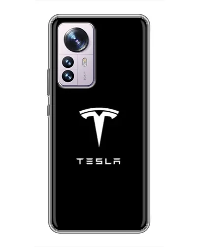 Чехол для Xiaomi 12 / 12X с картинкой «Tesla White Logo» Чехол для Xiaomi 12 / 12X с картинкой «Tesla White Logo»