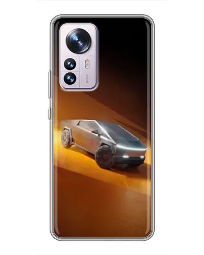Чехол для Xiaomi 12 / 12X с картинкой «Cybertruck в пустыне» Чехол для Xiaomi 12 / 12X с картинкой «Cybertruck в пустыне»